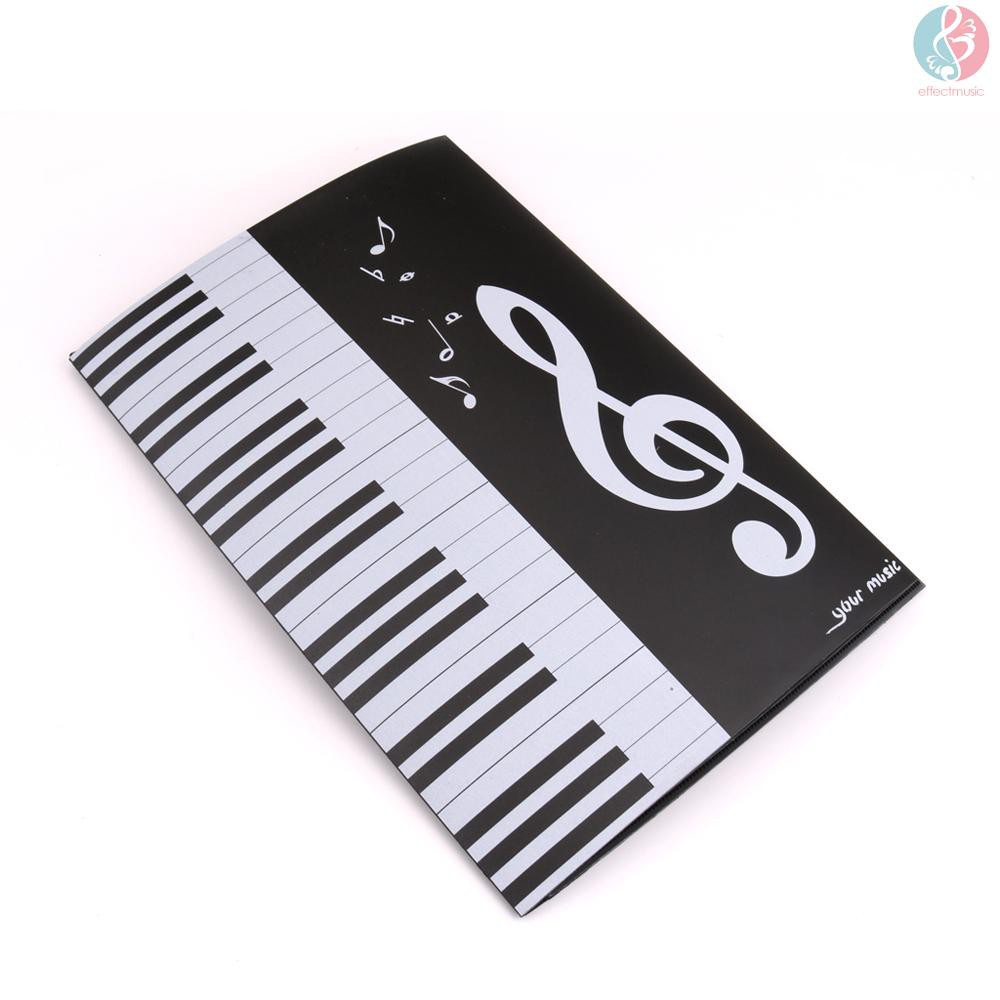 Bìa Hồ Sơ Đàn Piano E & M A4 6 Trang