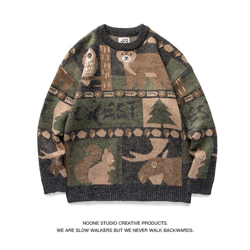 Áo Len Hình Gấu Thỏ Unisex