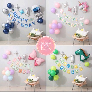 Set bóng trang trí đơn giản nhiều chủ đề