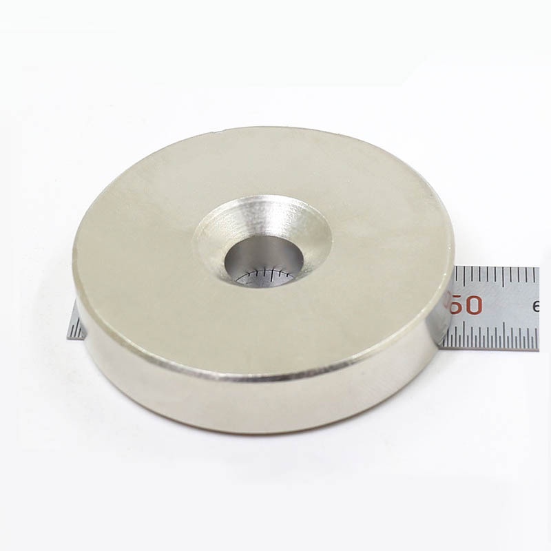Nam châm 50x10mm lỗ 10mm