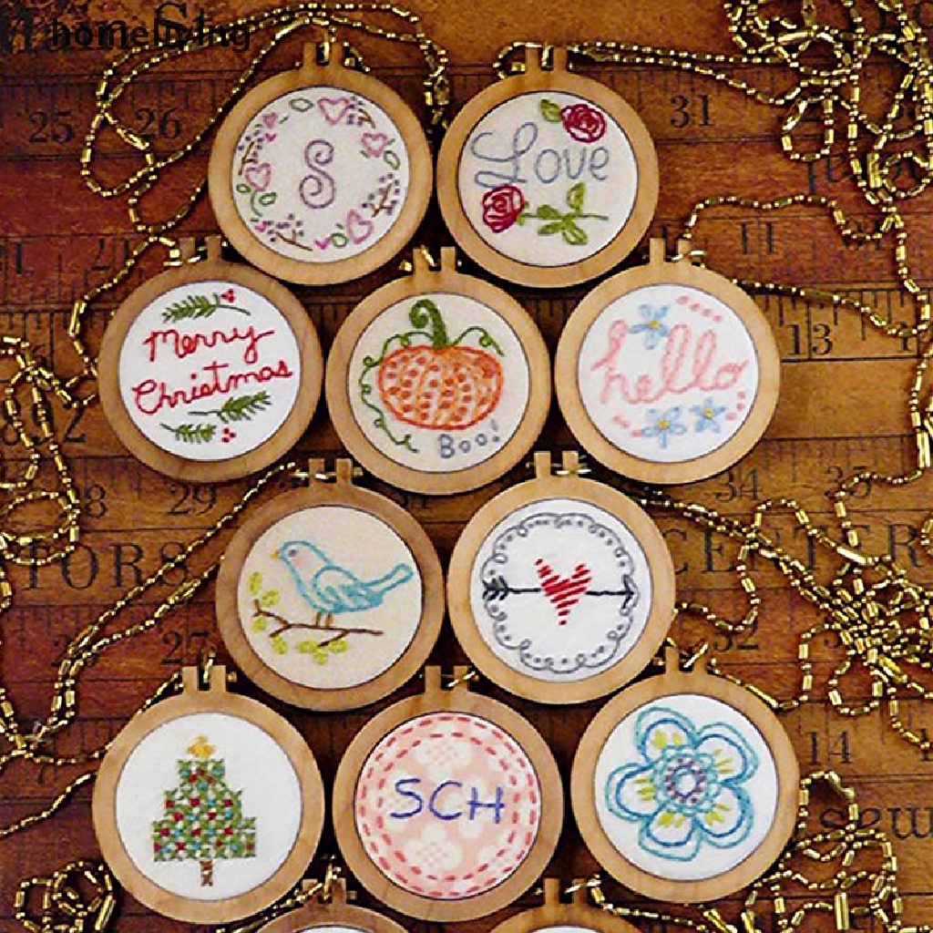 Khung Thêu Hình Tròn Mini Bằng Gỗ DIY