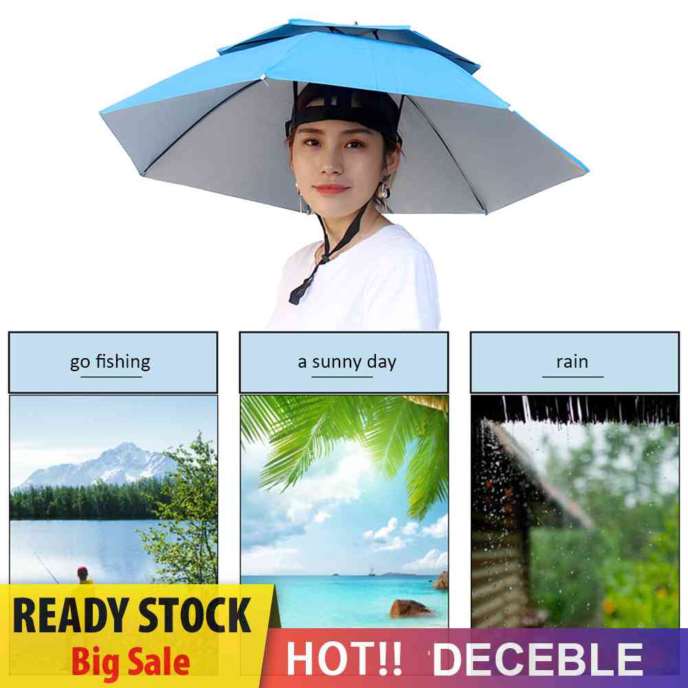 Mũ Dù Hai Lớp Chống Tia UV Gấp Gọn Tiện Dụng Sự Bảo Vệ