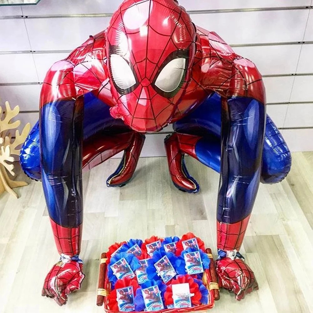 Bong Bóng Lá Nhôm Hình Siêu Anh Hùng 3D Trang Trí Tiệc
