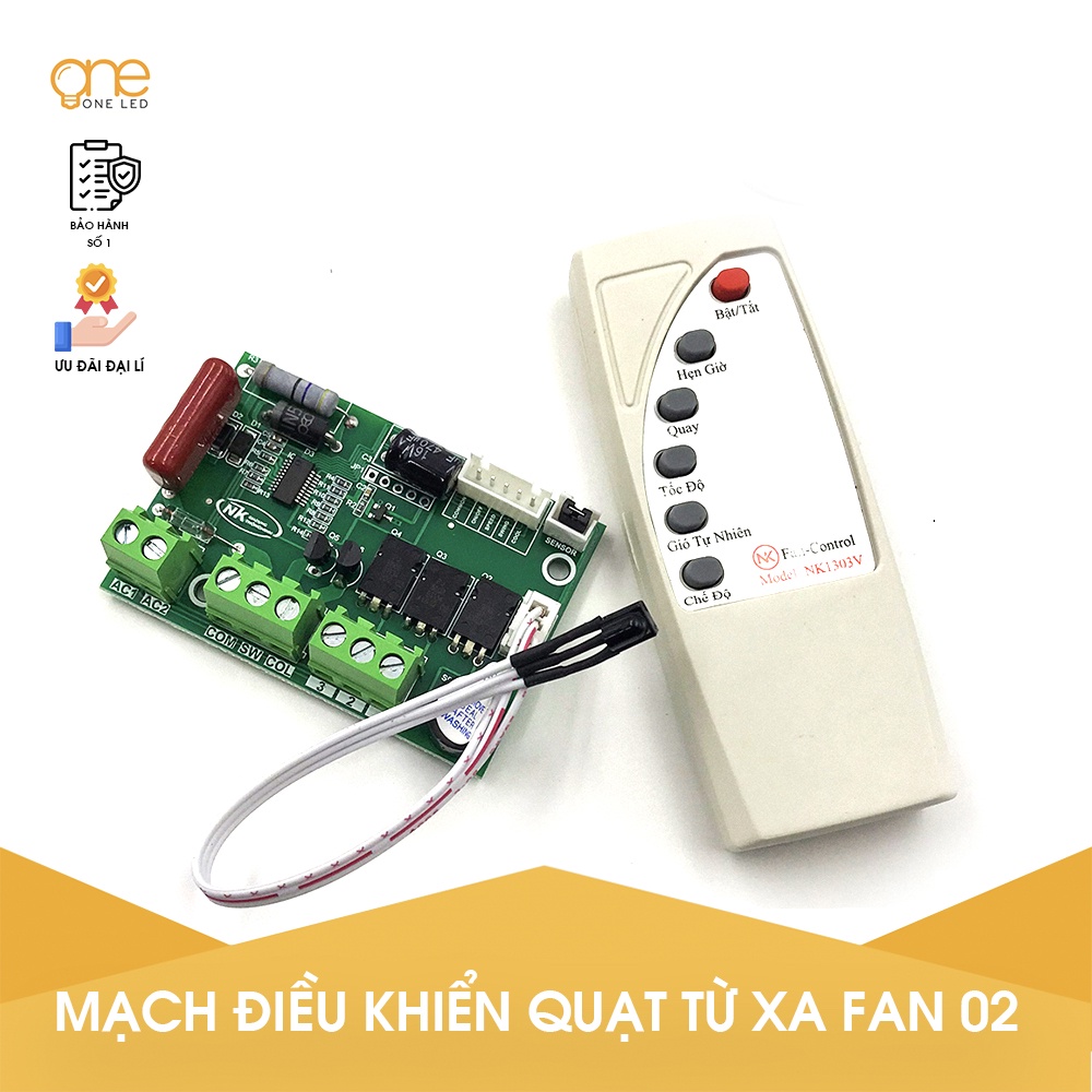 Mạch điều khiển quạt từ xa Fan-02, Mạch điều khiển quạt điều hòa, điều khiển quạt từ xa.