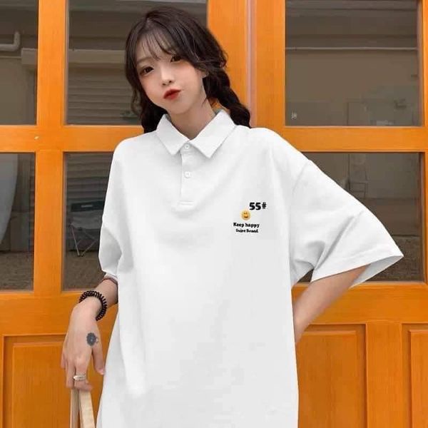 [Mã FATREND27 giảm đến 30k tối đa 99k] Áo thun polo nam nữ form rộng tay lỡ NAVISA M398 | BigBuy360 - bigbuy360.vn