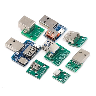 Mô đun đầu chuyển đổi mini Micro USB sang DIP 2.54 Type C USB 2.0 3.0