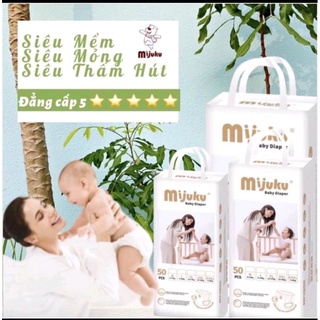 Tã quần mijuku size m l xl xxl xxxl bịch 50 miếng
