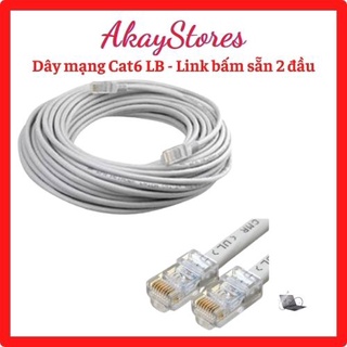 Dây Mạng Cat6 Bấm Sẵn 2 đầu 5m 10m 15m 20m 25m 30m 35m 40m 45m 50m 55m 60m 65m AkayStores- Dây Cáp mạng lan chính hãng
