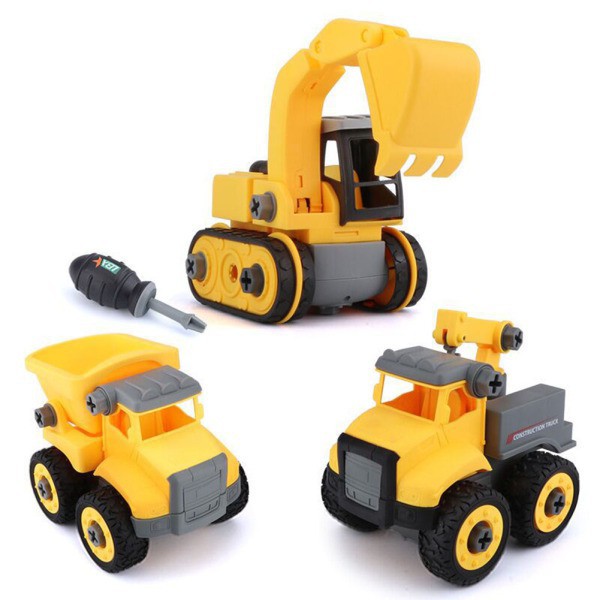 AD Early Learning Toy DIY Installed Plastic Puzzle Disassembly Car Toys