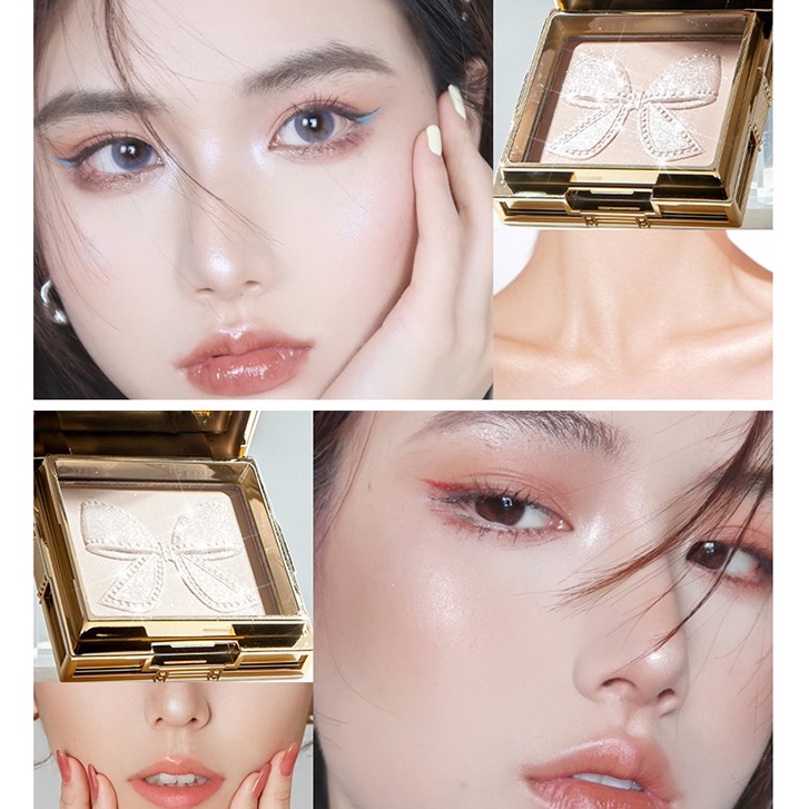 Phấn bắt sáng dạng nén MACK ANDY hai màu sắc có nơ ba chiều bằng nhựa | BigBuy360 - bigbuy360.vn