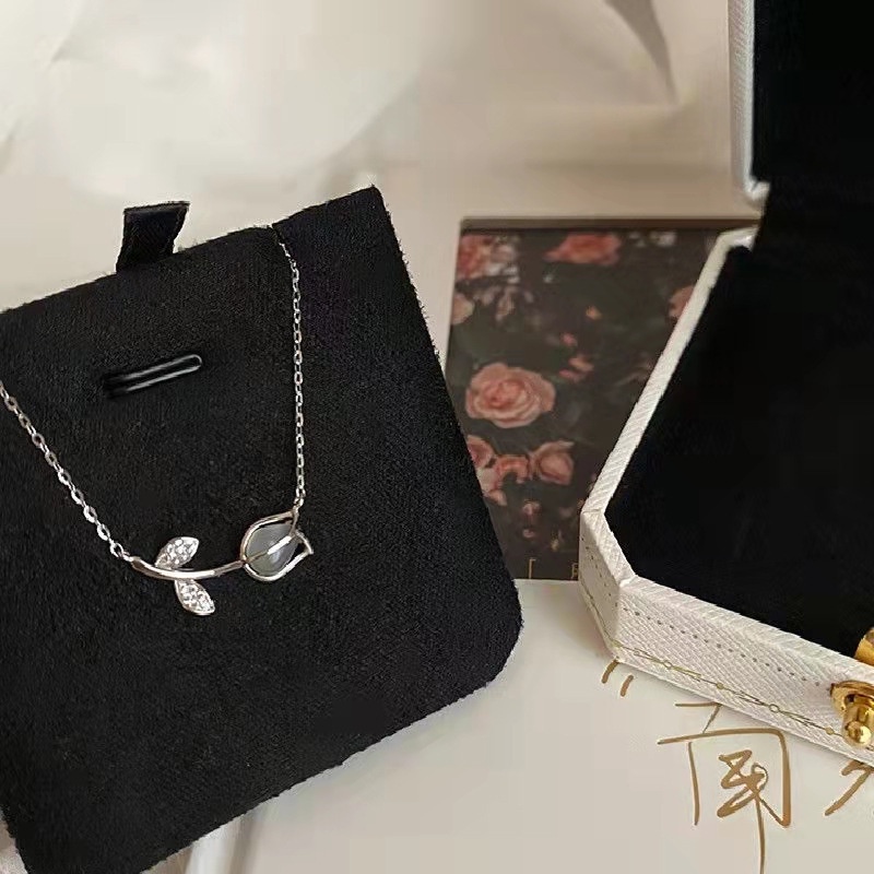 Vòng cổ Mặt Hoa Tulip Phong Cách Hàn Quốc Thời Trang Cho Nữ