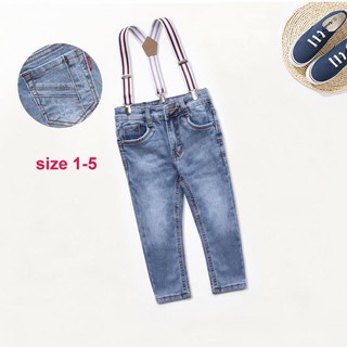 Quần jeans co dãn Nexxi kèm đai cho bé trai size 1-5y