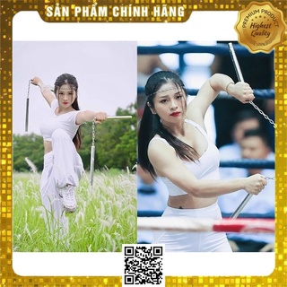 Gậy inox 2 khúc tập dưỡng sinh yoga hàng cao cấp 1627