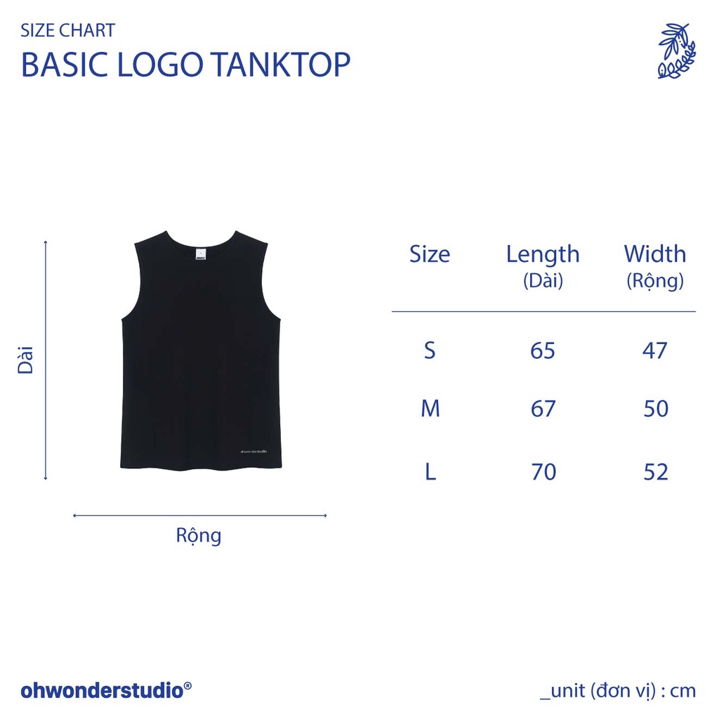 Áo thun Oh Wonder Studio Basic Logo Tanktop