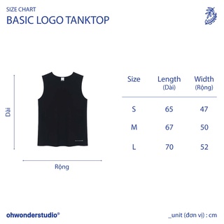 Áo thun Oh Wonder Studio Basic Logo Tanktop
