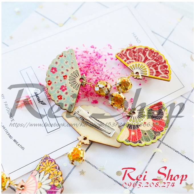 Kẹp hình quạt - Phụ kiện lolita - Hóa trang cosplay