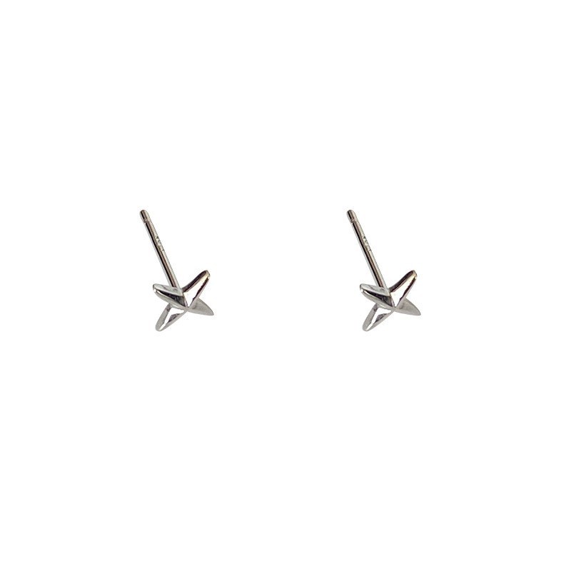 Bông Tai Hình Thánh Giá Ngôi Sao Sáu Cánh Đơn Giản Dễ Phối Đồ Cho Cặp Đôi