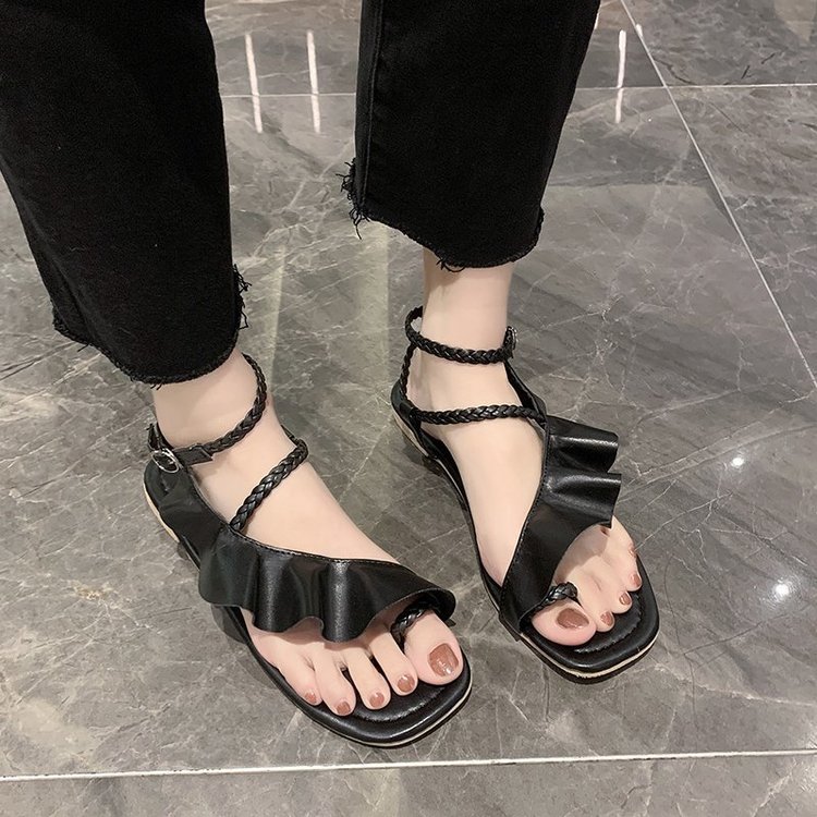 [ Mã 66CBSALE giảm 30K đơn 200K] Xăng đan Nữ Quai Ngang Đế Bằng Thời Trang | BigBuy360 - bigbuy360.vn