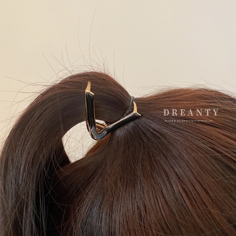 Kẹp Tóc Hình Tam Giác / Cá Mập Đơn Giản Sáng Tạo Thời Trang