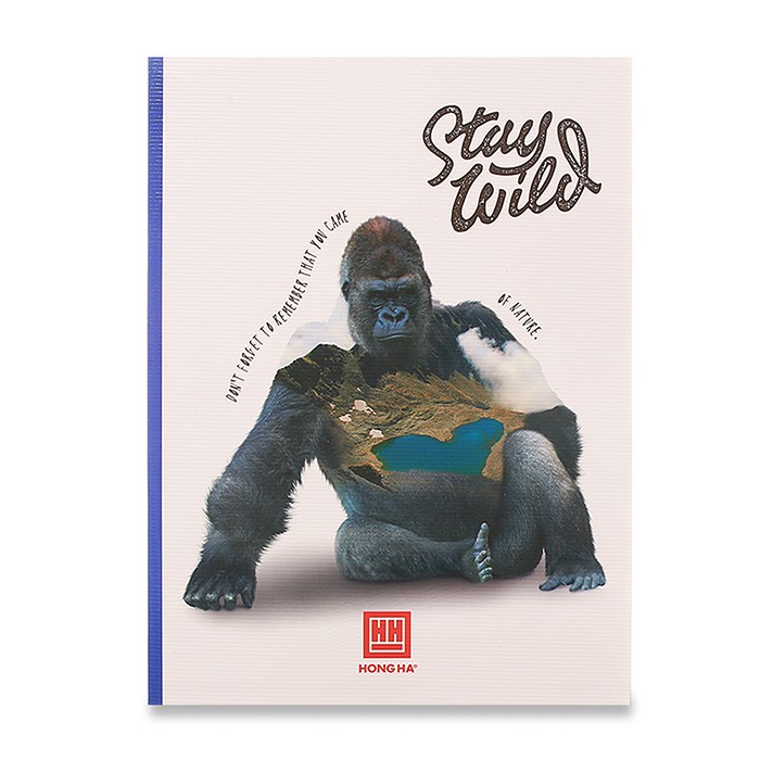 Vở 4 ô ly 200 trang Hồng Hà Class Stay Wild 0412| Vở học sinh miền Trung - Nam  (10 quyển)