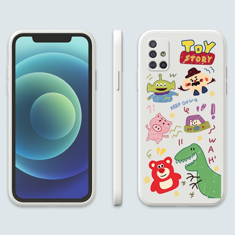 Ốp Điện Thoại Họa Tiết Hoạt Hình Toy Story Cho Samsung Galaxy A51 A71 M40S M31 M51 A10 A10S A20 A20S A30 A01CORE A215G Phone Casing  Silicon Fashion Camera Lens Protector Full Cover simple Liquid silicone Cases