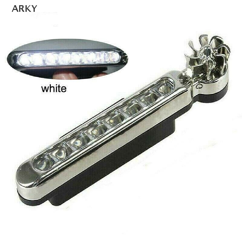 Đèn 8 LED Chạy Ban Ngày Chạy Bằng Năng Lượng Gió Không Cần Cần Dùng Ngoài Trời Cho Xe Hơi ARKY