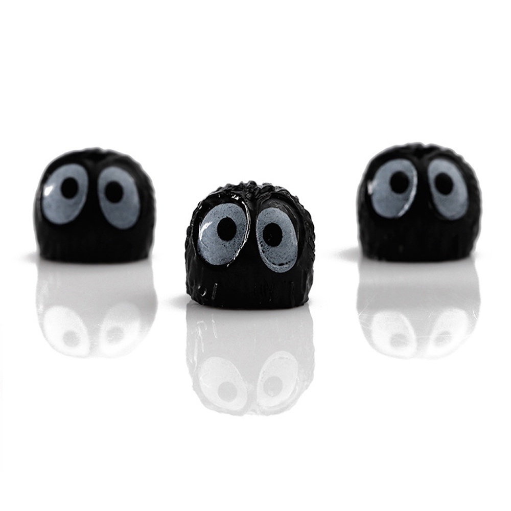 Set 10 Mô Hình Đồ Chơi Nhân Vật Hoạt Hình Totoro 1.5cm Bằng Pvc Màu Đen