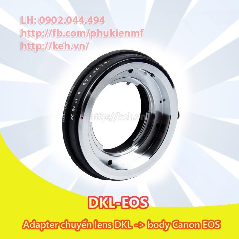 [Mã 253ELSALE hoàn 7% đơn 300K] DKL-EOS Mount adapter chuyển lens ngàm DKL sang body Canon ( DKL-CANON EOS EF )