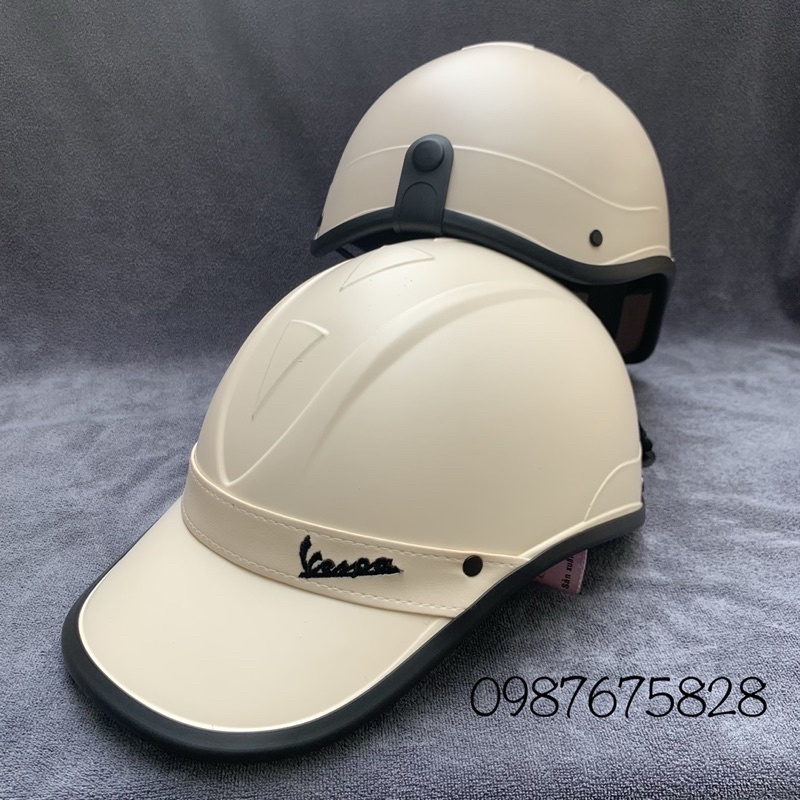 XẢ KHO nón bảo hiểm kết đai da vespa cho Nam vs Nữ