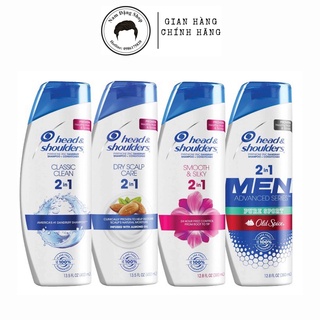 Dầu gội & xả 2in1 head&shoulders mỹ nhiều mùi hương 380/400ml