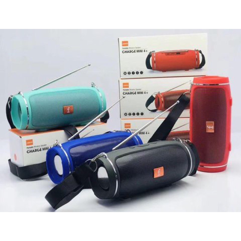 Loa bluetooth JBL Charge 4 mini mẫu mới có dây đeo và ăng ten nghe radio