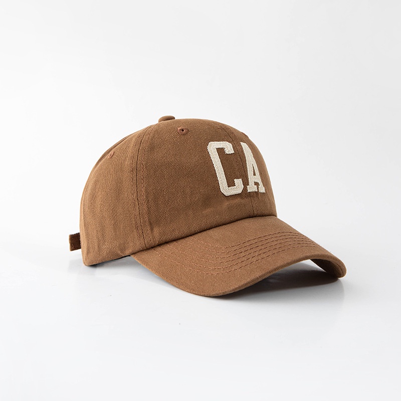 Baseball cap children's spring and summer Korean style ins trendy versatile internet celebrity CA letter face-showing small casual couple peaked cap