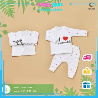 Bộ Moon dài Petit mẫu MOM DAD