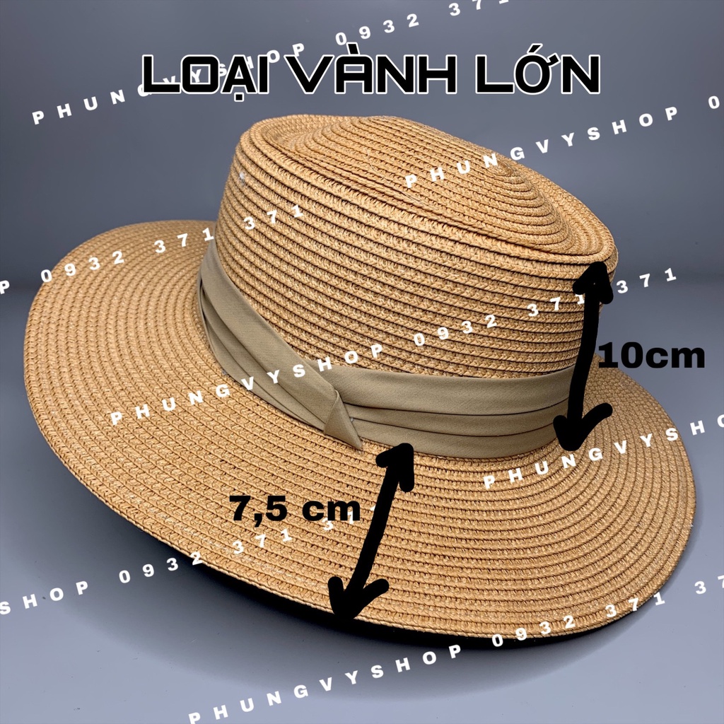 LP - Mũ cói VÀNH NHỎ GAUCHO DÂY VIỀN GẤP- nón vành đi biển che nắng