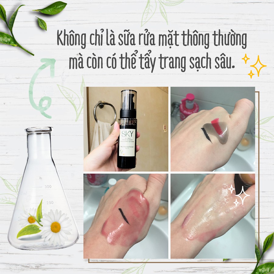 Sữa Rửa Mặt Trà Đen SKY USA + Tặng Khăn Giấy Tẩy Trang Farm Skin + 2 Mask Cá Tầm | BigBuy360 - bigbuy360.vn