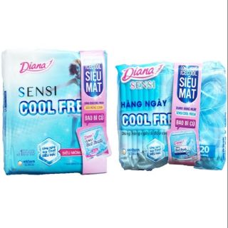 Bộ 6 gói BVS Diana sensi cool fresh  cánh