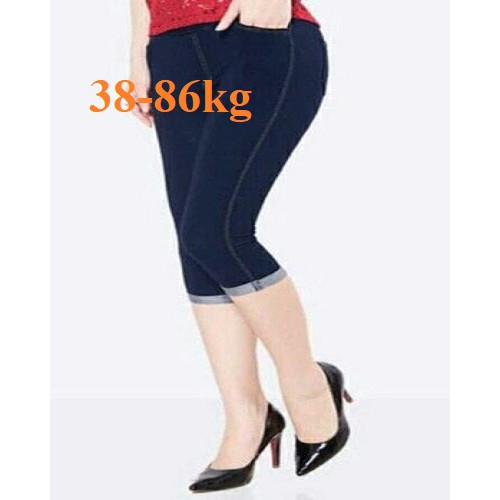 QUẦN LEGGING LỬNG GIẢ JEANS LOẠI CAO CẤP DÀY ĐẸP CÓ BIG SIZE ĐẾN 86KG