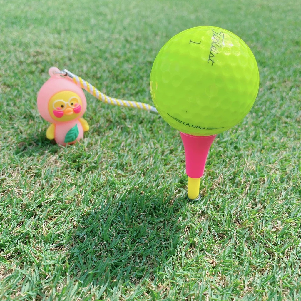 Tee golf hoạt hình 4d shop golf hồng nhung