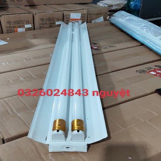 Máng đèn đôi chóa sơn tĩnh điện 2 bóng 1.2m