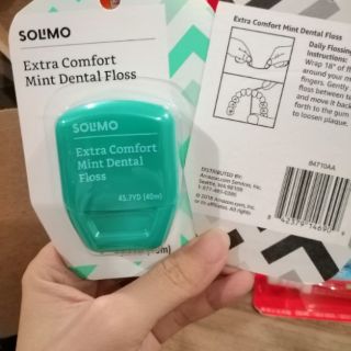 [AMAZON BRAND] Chỉ nha khoa Solmo Extra Confort mint 40M