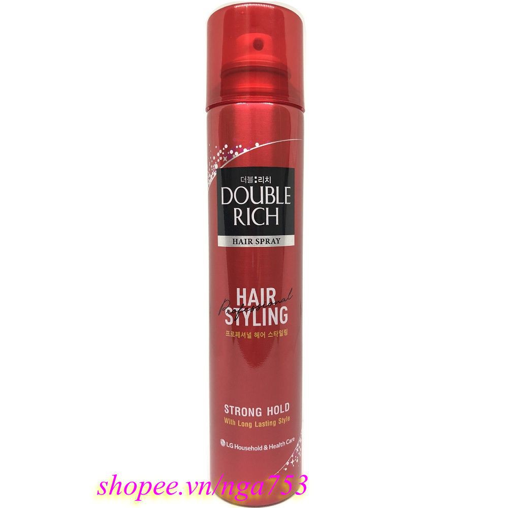 Keo Xịt Giữ Nếp Tóc Double Rich Hair Spray 170ML 100% chính hãng