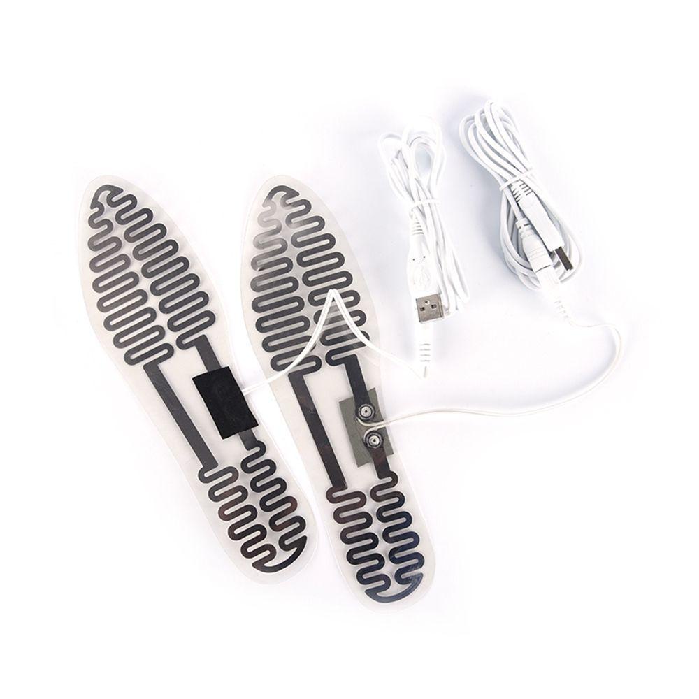 MYRONGVN 1 Cặp Đế Lót Giày Giữ Ấm Chân Chống Thấm Nước Cổng USB 5V 2A