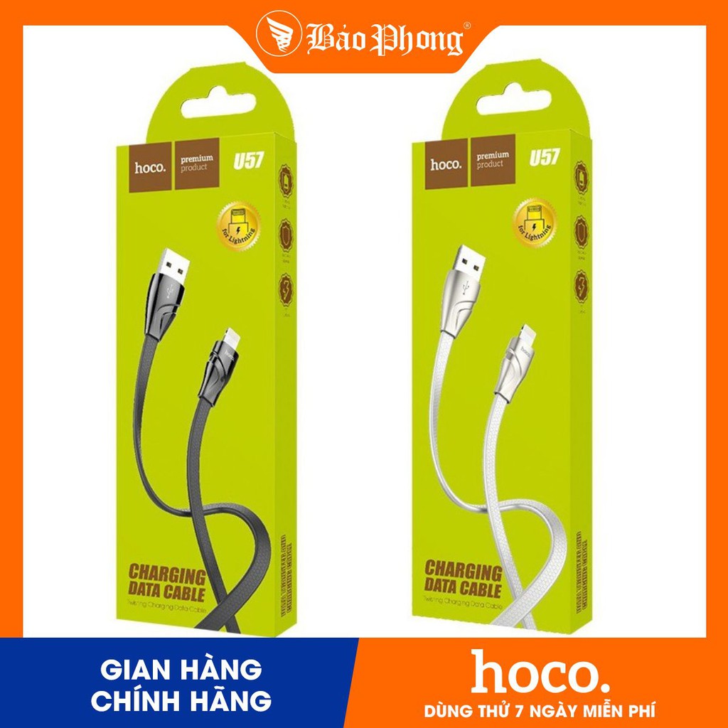 Cáp sạc Iphone HOCO U57 Twisting USB to Lightning