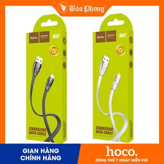 Cáp sạc iphone hoco u57 twisting usb to lightning
