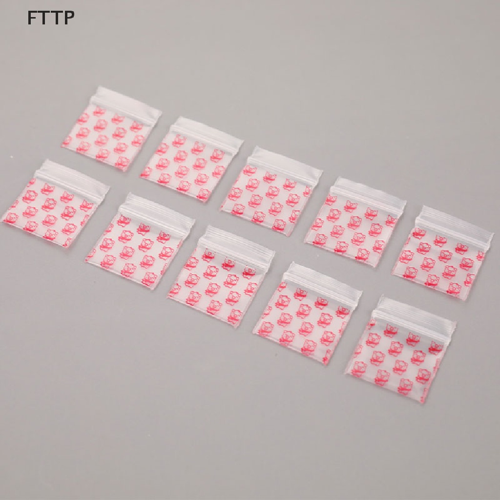 Set 100 túi zip nhựa mini đựng thuốc tiện dụng