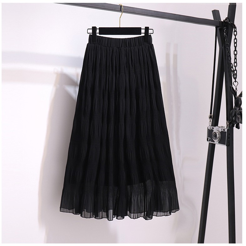 Chân váy xòe dáng dài nhẹ nhàng tinh tế VAY82 Free size