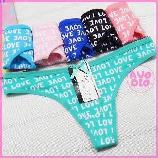 Chuẩn quần lót lọt khe nữ in chữ cá tính ql061 chất lượng