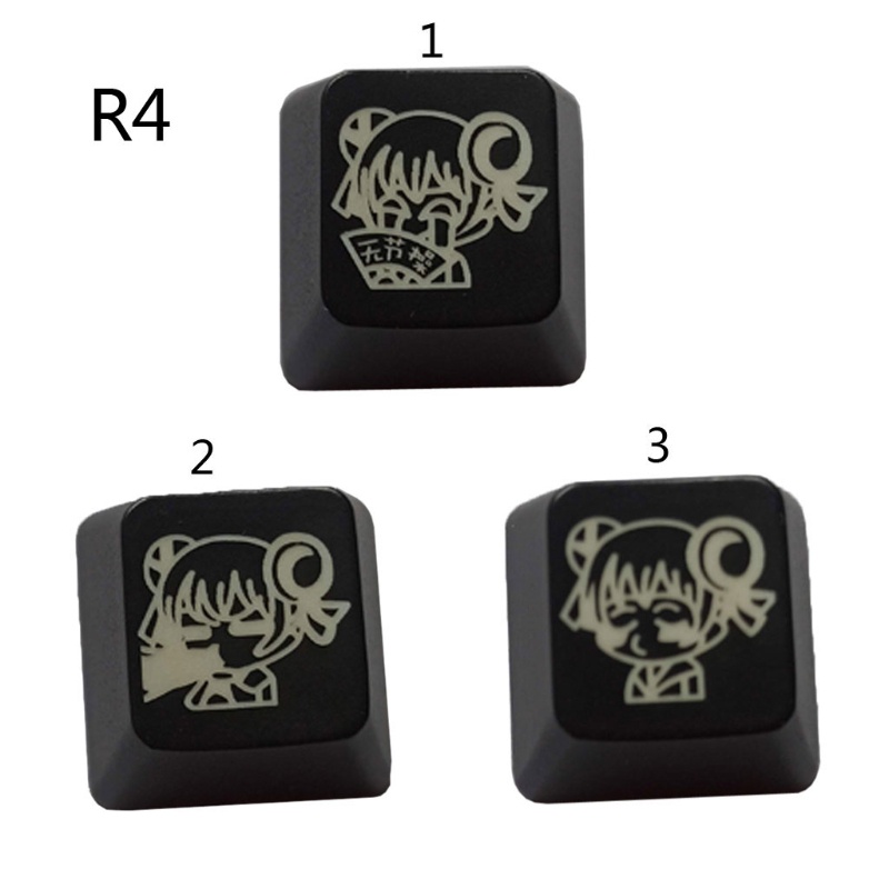 1 Nắp phím bàn phím cơ ABS R4 màu dạ quang DIY | BigBuy360 - bigbuy360.vn