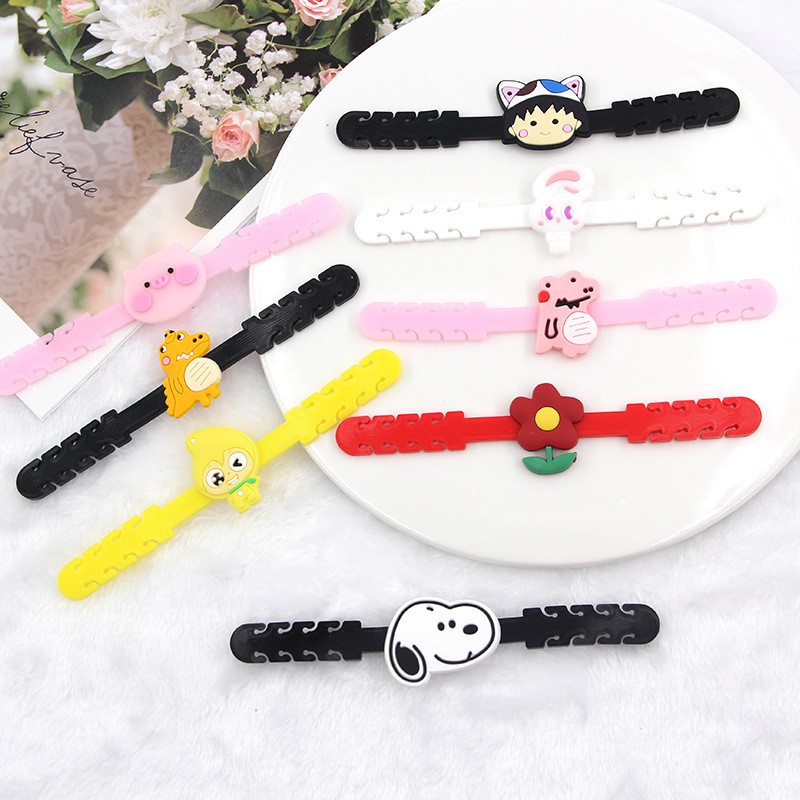 (Hàng Mới Về) Set 20 Phụ Kiện Gắn Khẩu Trang Bằng Silicon Mềm Chống Trượt Có Thể Điều Chỉnh