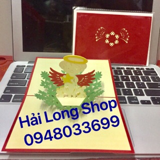 Thiên Thần 1  - Noel - Thiệp 3D